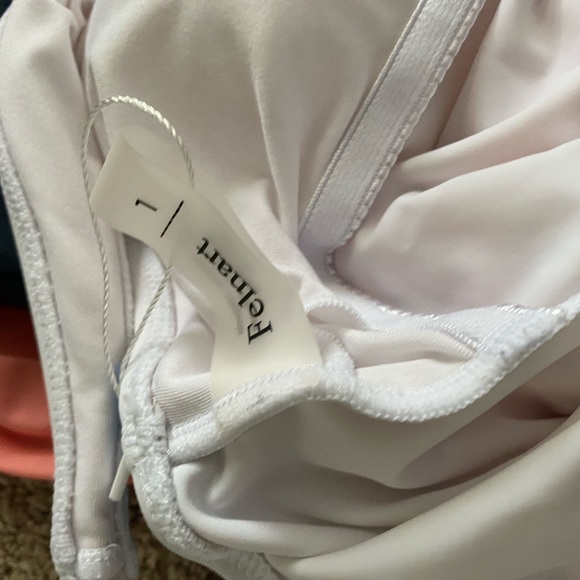 Felnart V Neck Color Block Wrap One Piece - Picture 5 of 5